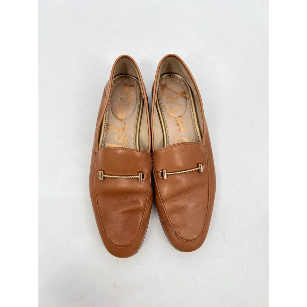 Sam Edelman Lior Brown Cognac Saddle Loafer Women's Sz. 9 - Picture 1 of 7